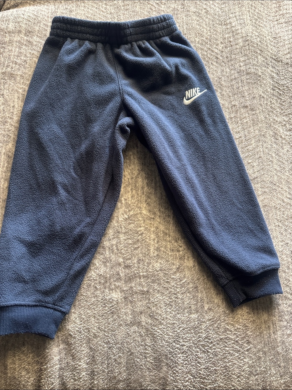 Nike Kids Navy Blue Fleece Joggers